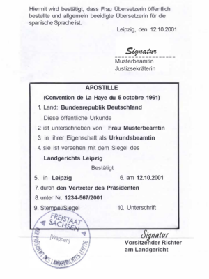 Apostille für